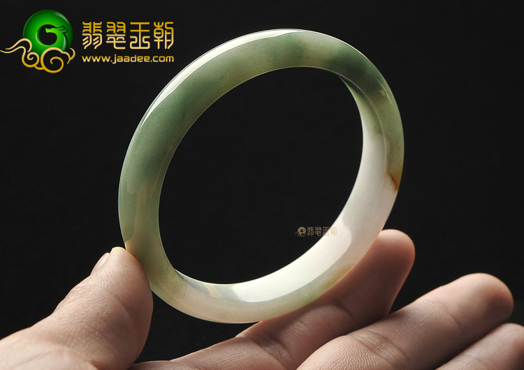 糯冰种飘花手镯（53.8mm ）
