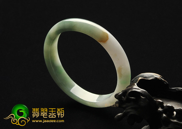 糯冰种飘花手镯（53.8mm ）