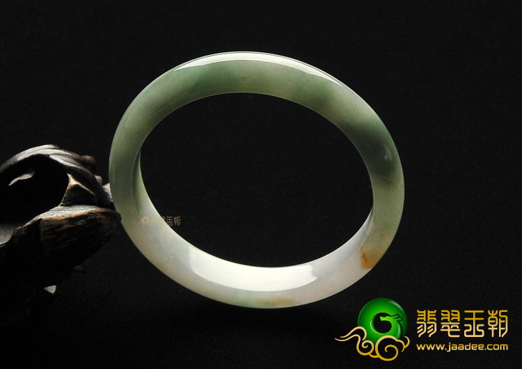糯冰种飘花手镯（53.8mm ）
