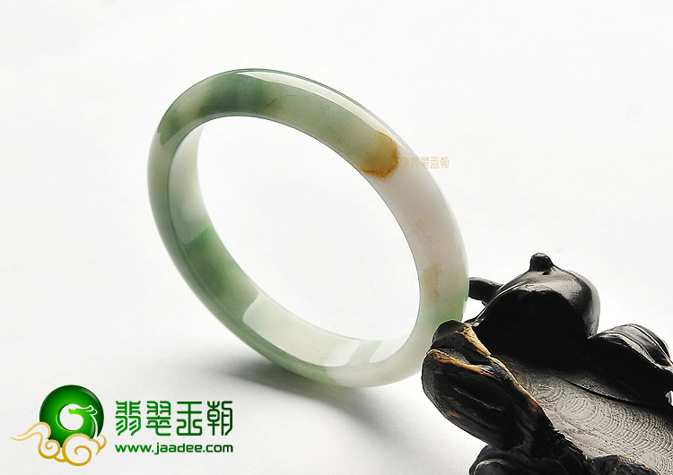 糯冰种飘花手镯（53.8mm ）