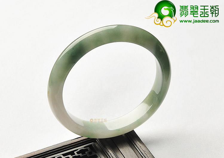 糯冰种飘花手镯（53.8mm ）