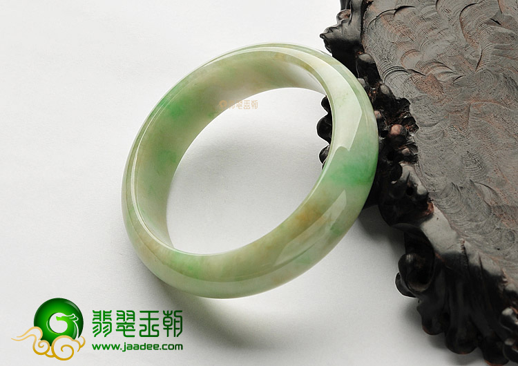 糯冰种黄加绿手镯（58.4mm）
