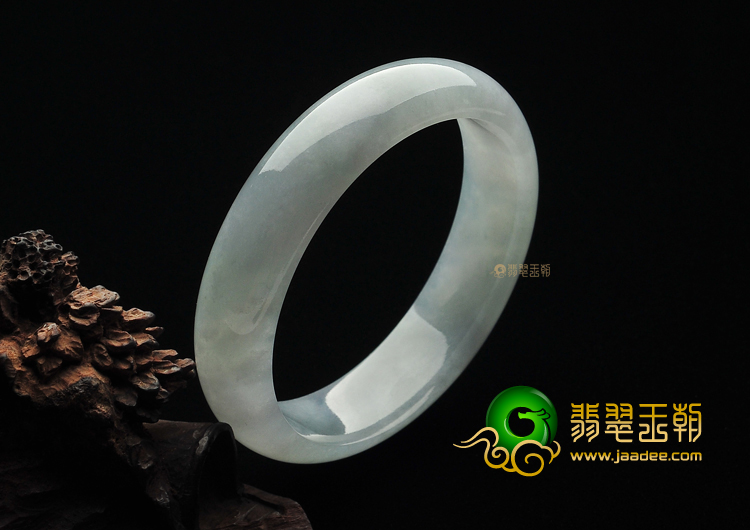 (超值推荐)糯冰种晴水略带紫罗兰手镯（57.8mm）