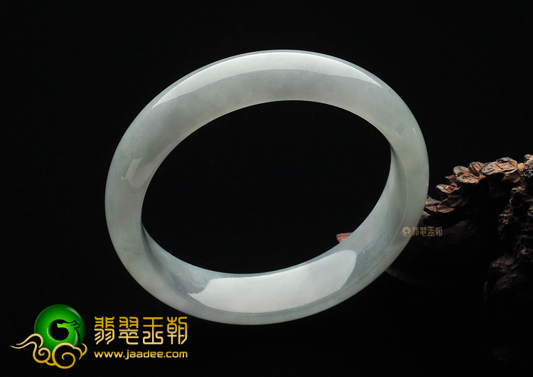 (超值推荐)糯冰种晴水略带紫罗兰手镯（57.8mm）