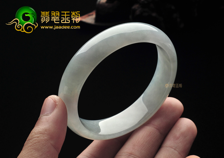 (超值推荐)糯冰种晴水略带紫罗兰手镯（57.8mm）