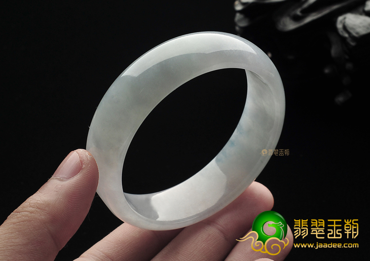 糯冰种晴水略带紫罗兰手镯（55.9mm）