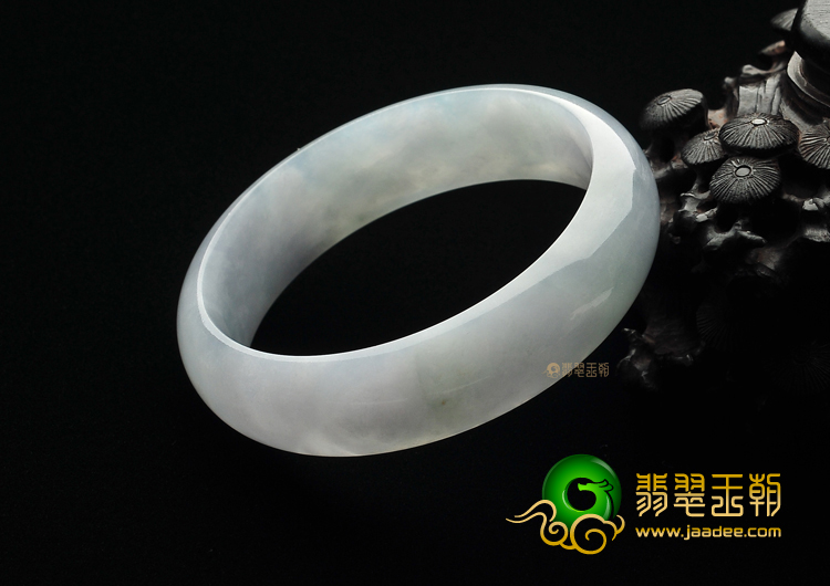 (超值推荐)糯冰种晴水略带紫罗兰手镯（57.8mm）