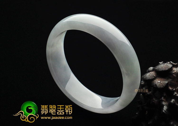 (超值推荐)糯冰种晴水略带紫罗兰手镯（57.8mm）