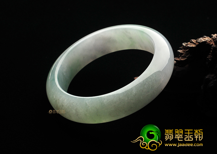 糯冰种飘花手镯（57.8mm）