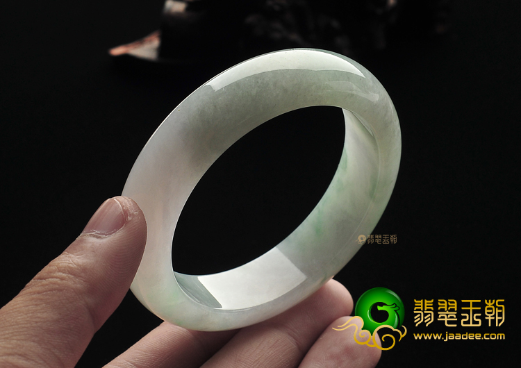 糯冰种飘花手镯（57.8mm）