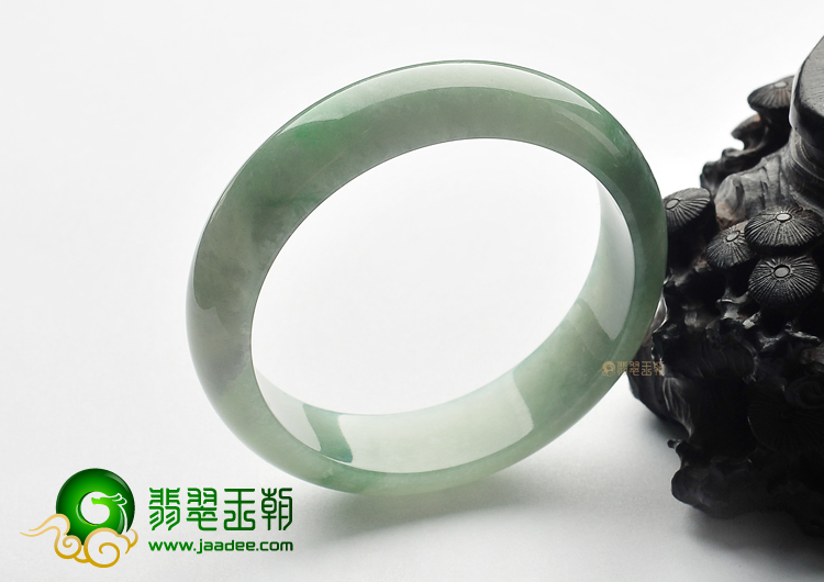 糯冰种飘花手镯（56.5mm）