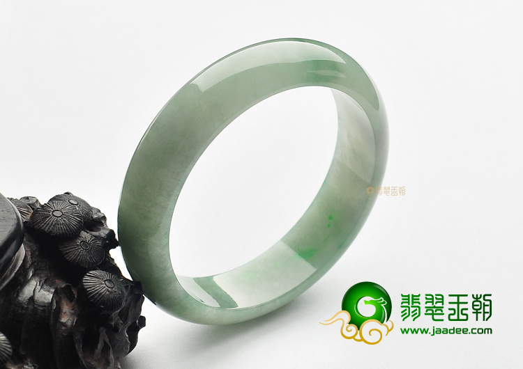 糯冰种飘花手镯（56.5mm）