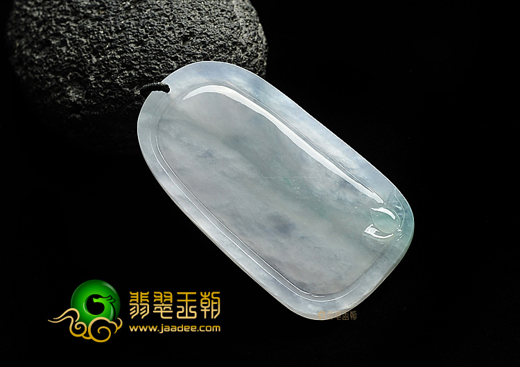 冰种略飘花站观音挂件