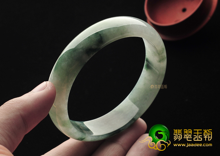 糯冰种飘花手镯（63.6mm）