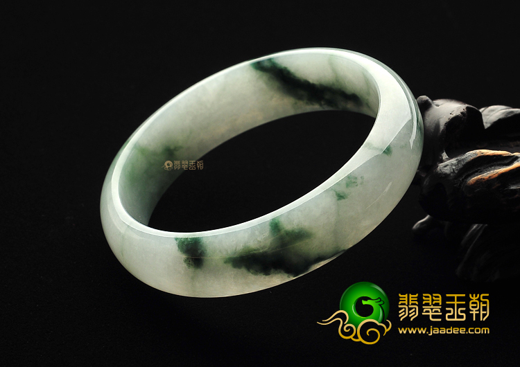 糯冰种飘花手镯（61mm）
