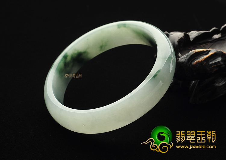 糯冰种飘花手镯（60mm）