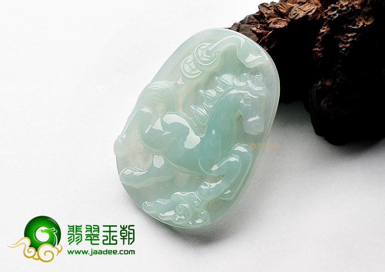 糯冰种晴水马上有钱挂件