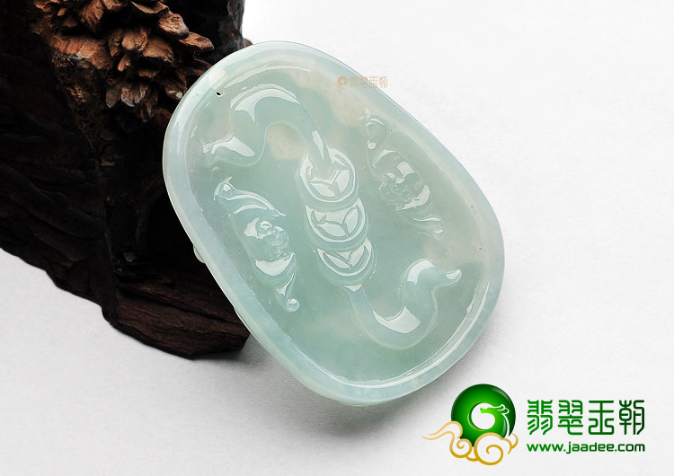 糯冰种晴水马上有钱挂件