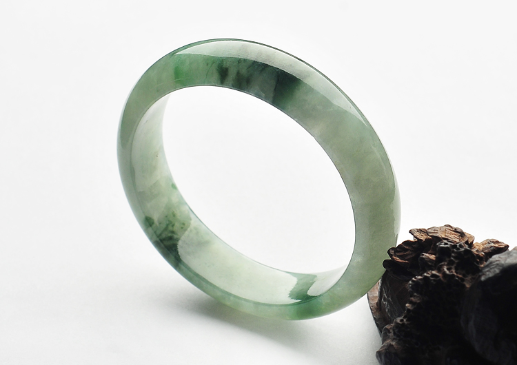 糯冰种飘花手镯（52.5mm）