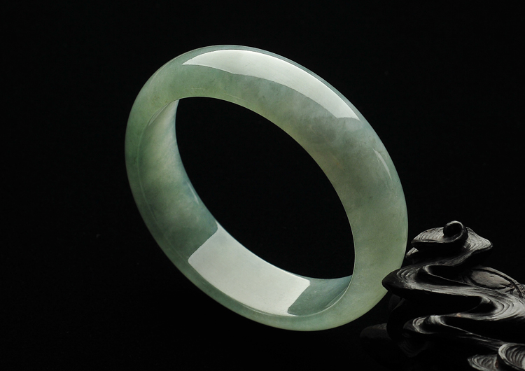 糯冰种飘花手镯（58mm）