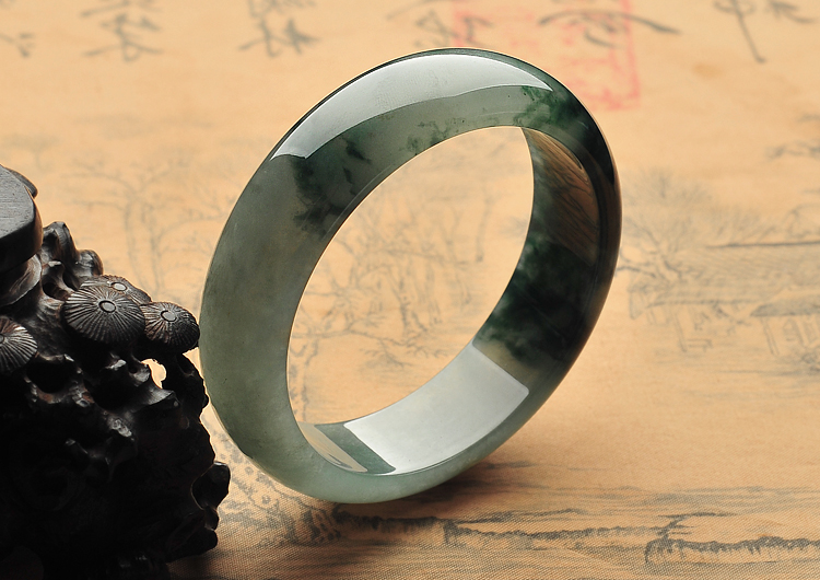 冰种飘花手镯（58mm）