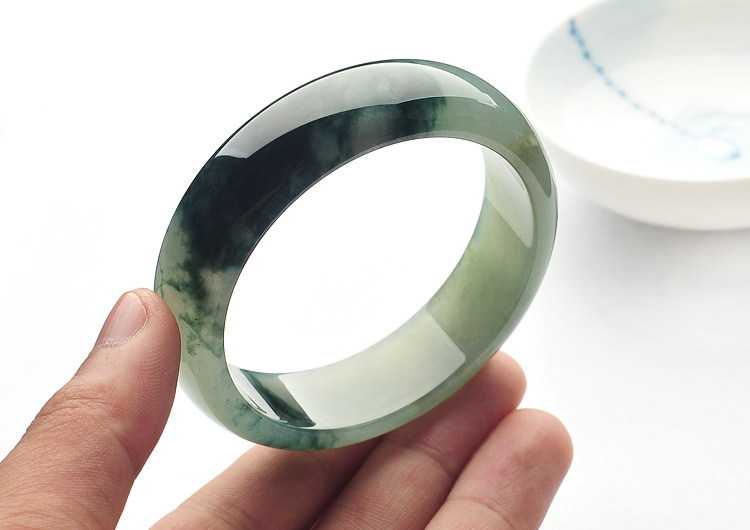 冰种飘花手镯（58mm）