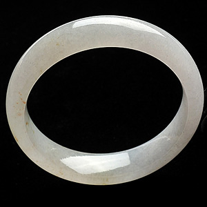 糯冰种略飘花手镯(58.8mm)