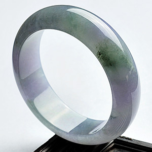糯冰种晴水紫罗兰手镯(55.5mm)