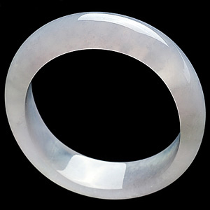 冰种淡紫罗兰贵妃镯(57.8mm-50.5mm)