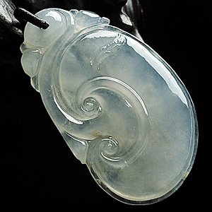 冰种淡晴水如意挂件