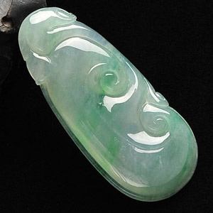 冰种飘翠如意挂件