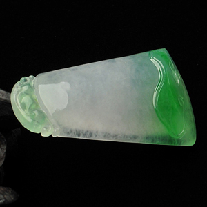 冰种飘翠如意高升挂件