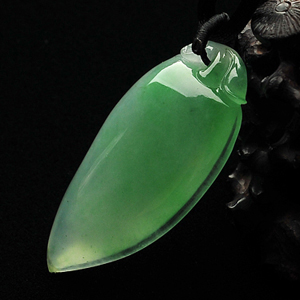 冰种飘翠福瓜挂件