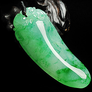 (超值推荐)冰种飘翠福瓜挂件