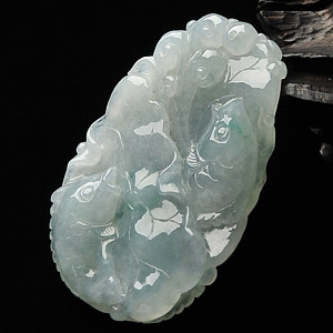 糯冰种晴水年年有余挂件