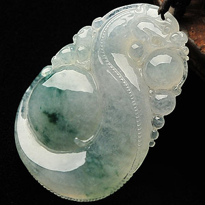 (超值推荐)冰种飘花龙行如意挂件