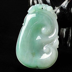 冰种飘翠如意挂件