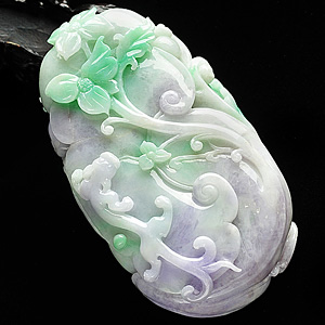 糯冰种春带彩吉祥如意手玩件