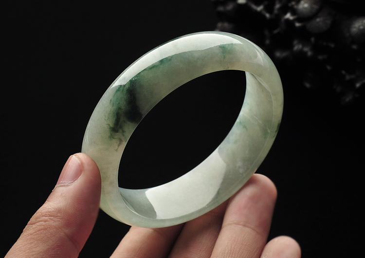 糯冰种飘花手镯（59.8mm）