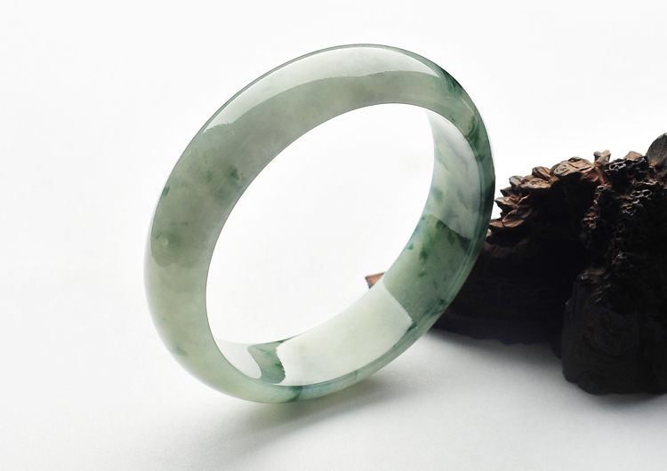 糯冰种飘花手镯（59.9mm）