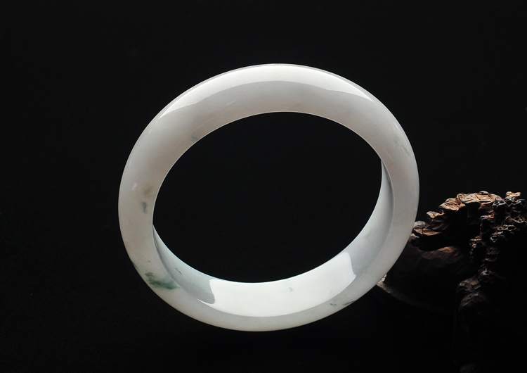 糯冰种飘花手镯（59.3mm）