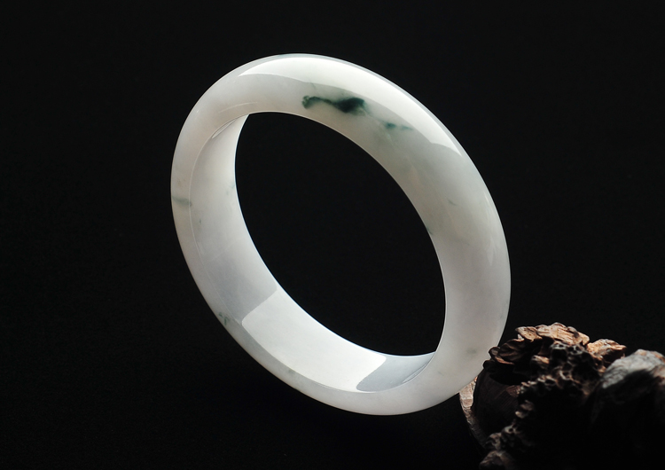 糯冰种飘花手镯（59.3mm）