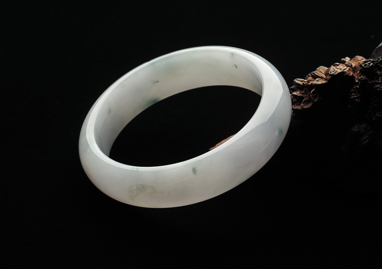 糯冰种飘花手镯（59.3mm）