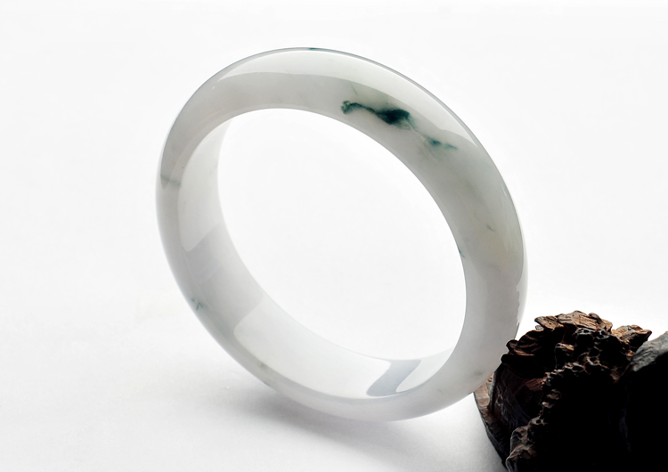 糯冰种飘花手镯（59.3mm）