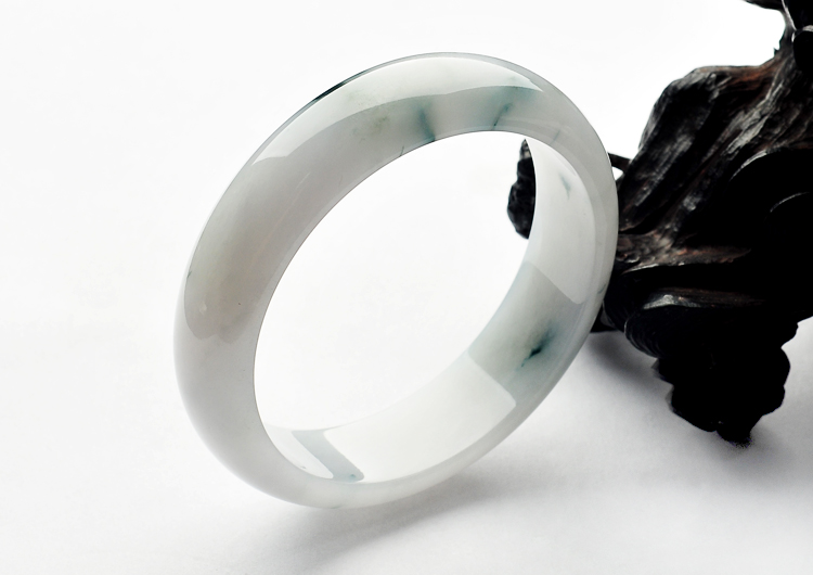 糯冰种飘花手镯（61mm）