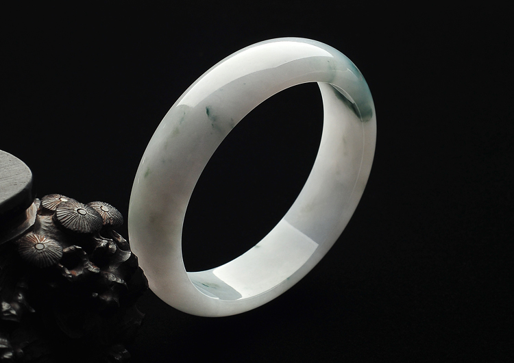 糯冰种飘花手镯（61mm）