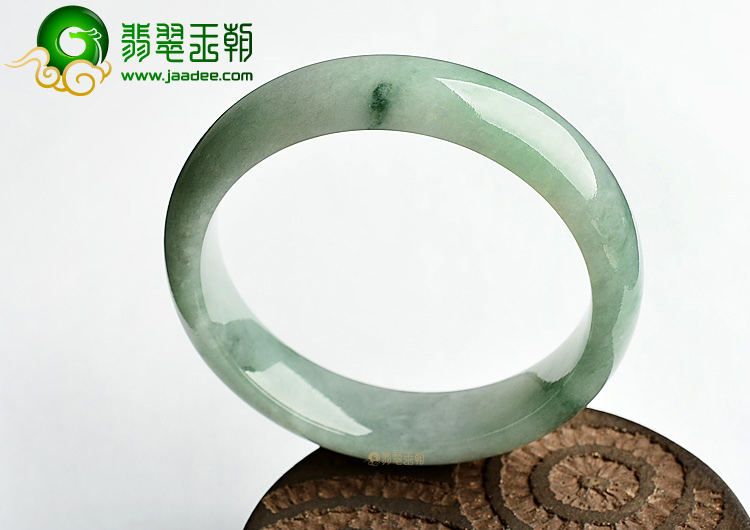 糯冰种飘花手镯(63mm)