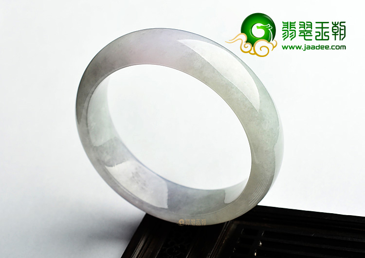 糯冰种淡紫罗兰手镯(57mm)
