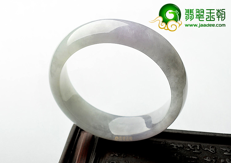 糯冰种淡紫罗兰手镯(57mm)