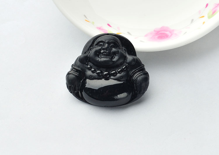 （超值推荐）糯冰种墨翠佛挂件